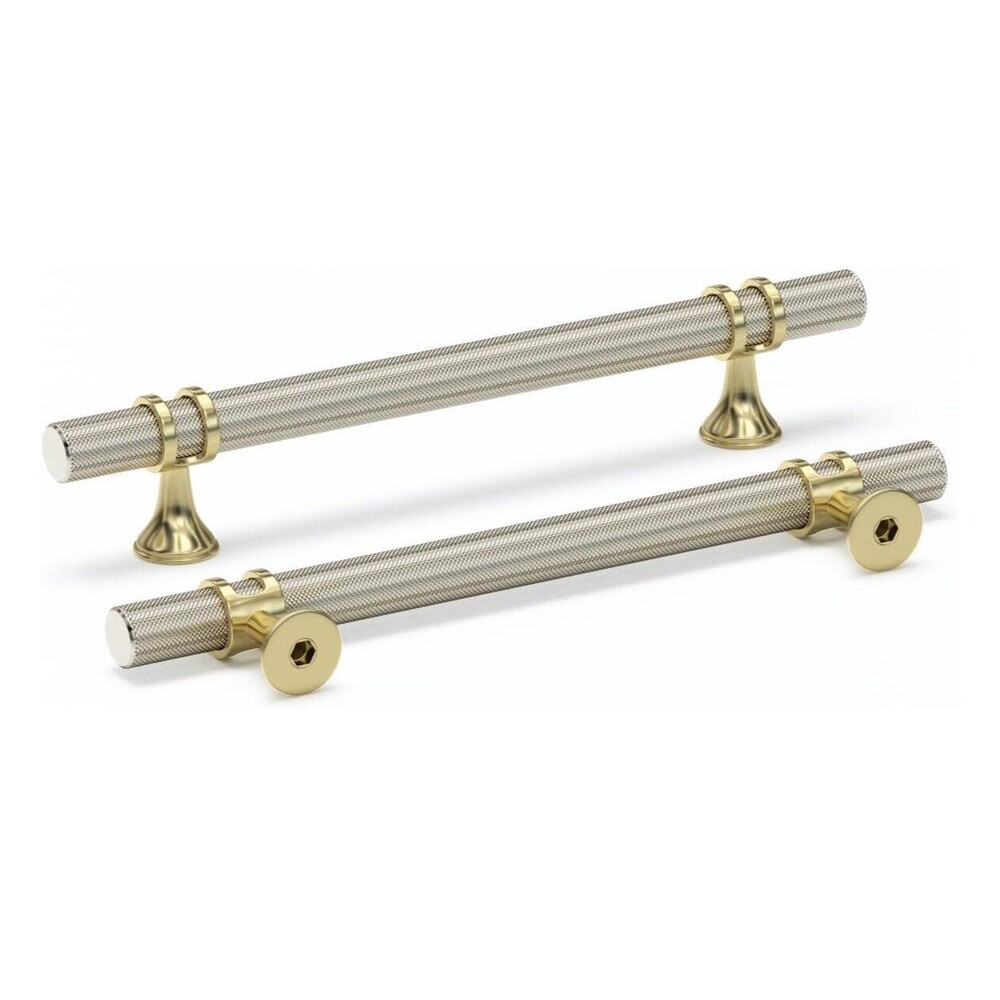 Rergy 4 Pack‎ Brushed Nickel Cabinet Pulls Kitchen Cabinet Handles 6.25” Center